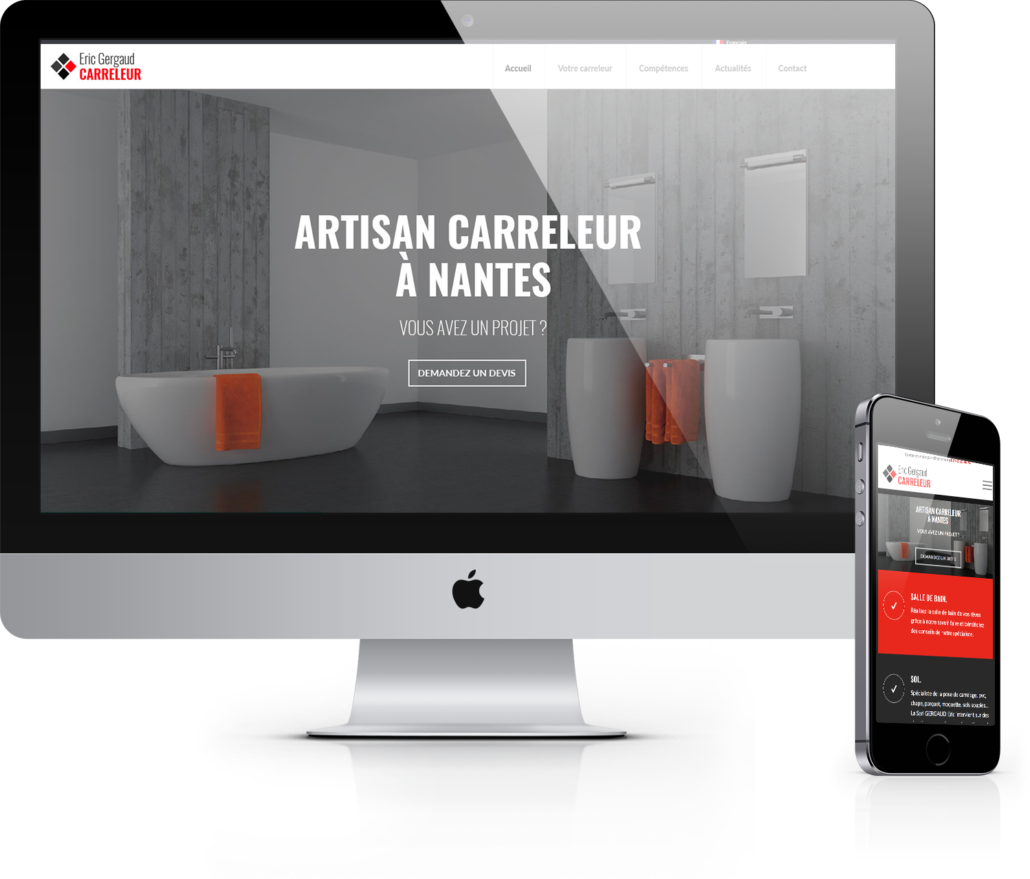 Gergaud Carrelage Mockup Responsive