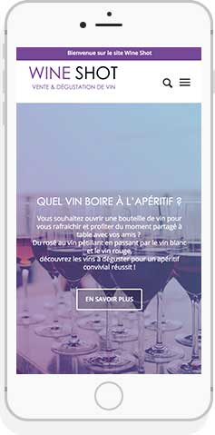 Wine Shot mock Up smartphone