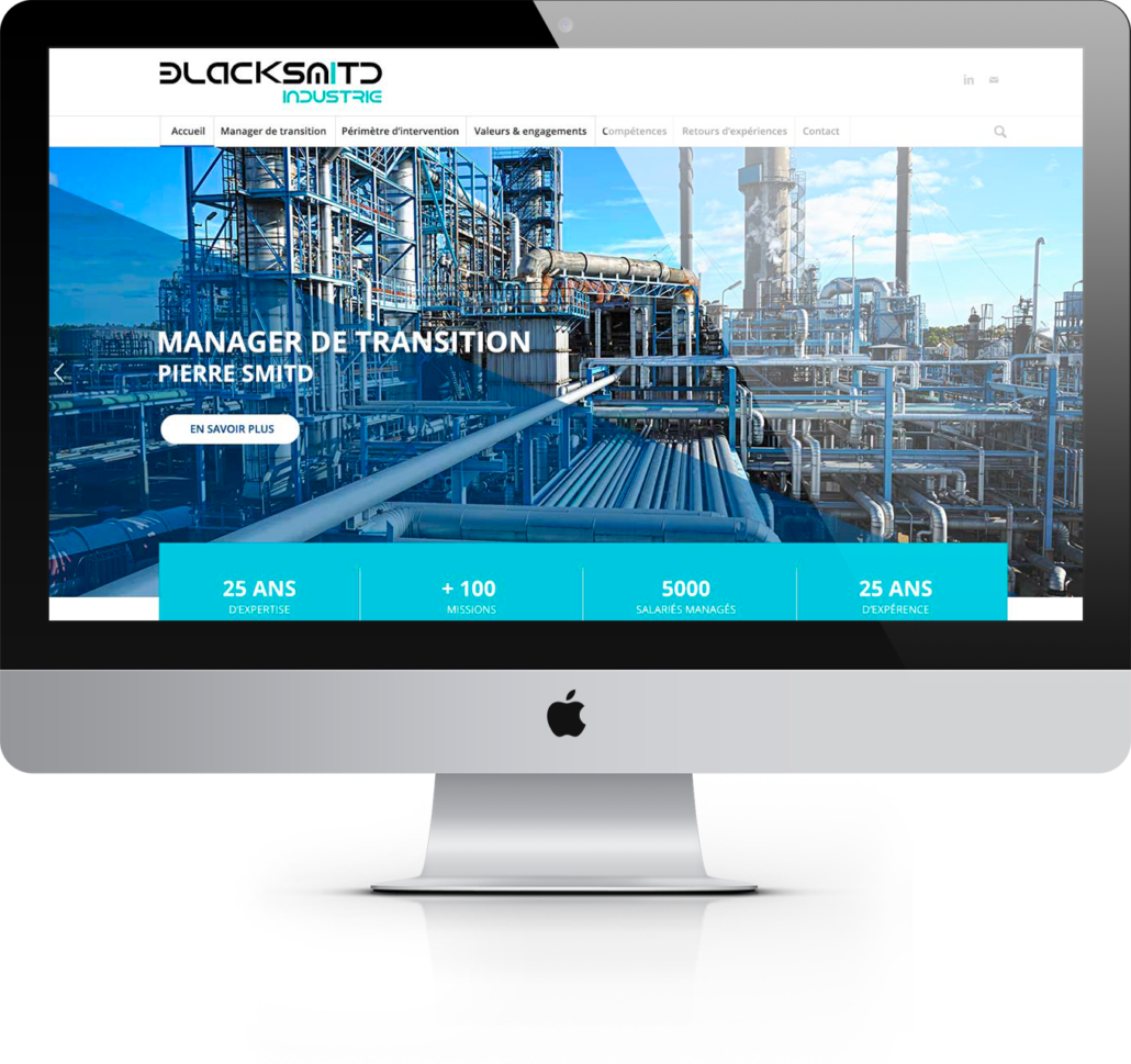 Blacksmitd industrie - Refonte de site internet